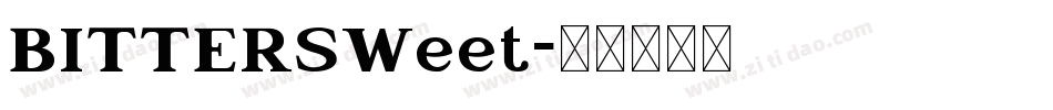 BITTERSWeet字体转换