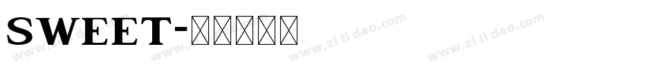 SWEET字体转换