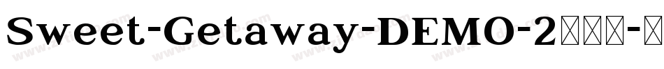 Sweet-Getaway-DEMO-2转换器字体转换
