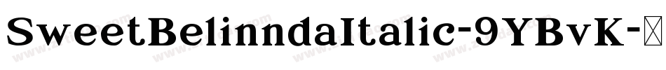 SweetBelinndaItalic-9YBvK字体转换