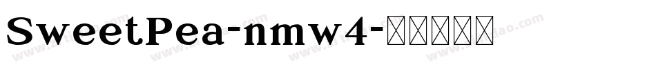 SweetPea-nmw4字体转换