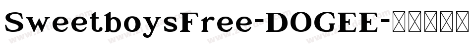 SweetboysFree-DOGEE字体转换