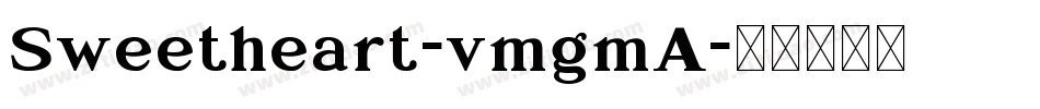 Sweetheart-vmgmA字体转换