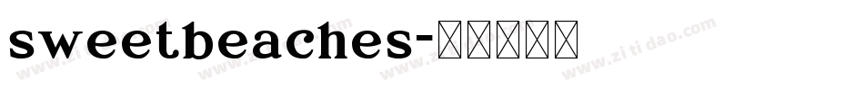 sweetbeaches字体转换