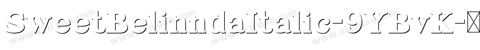 SweetBelinndaItalic-9YBvK字体转换