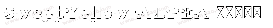 SweetYellow-ALPEA字体转换