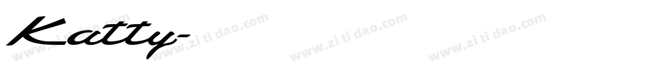 Katty字体转换