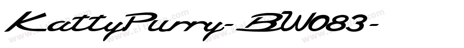 KattyPurry-BW083字体转换