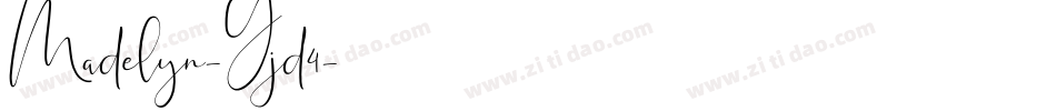 Madelyn-Yjd4字体转换