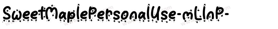 SweetMaplePersonalUse-mLlnP字体转换