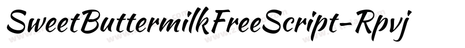 SweetButtermilkFreeScript-Rpvj6字体转换