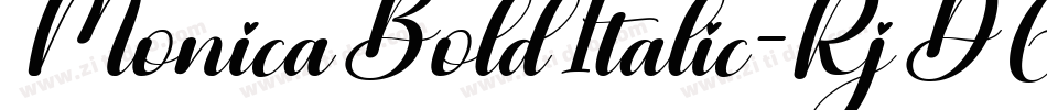 MonicaBoldItalic-RjD6字体转换
