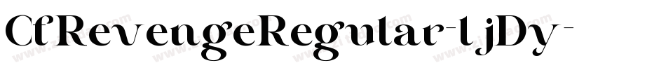 CfRevengeRegular-ljDy字体转换