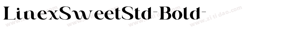 LinexSweetStd-Bold字体转换