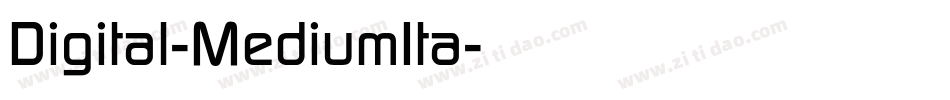 Digital-MediumIta字体转换