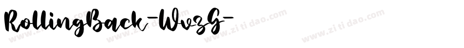 RollingBack-WvzG字体转换