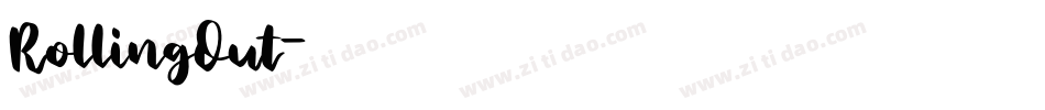 RollingOut字体转换