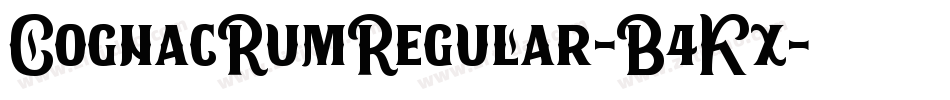 CognacRumRegular-B4Kx字体转换