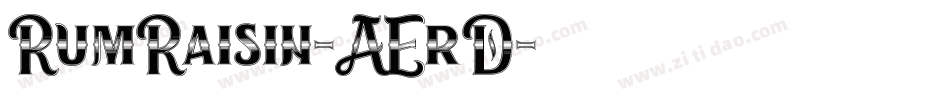 RumRaisin-AErD字体转换