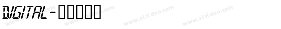 Digital字体转换