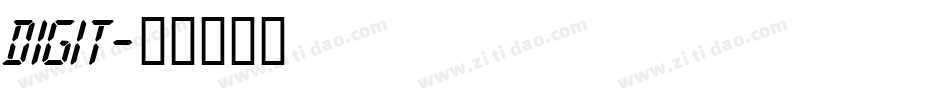 digit字体转换