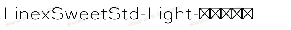 LinexSweetStd-Light字体转换