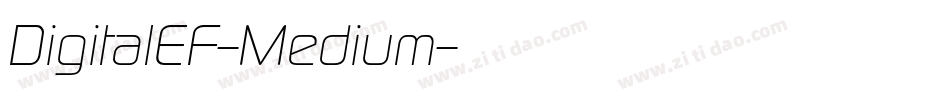DigitalEF-Medium字体转换