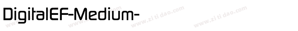 DigitalEF-Medium字体转换