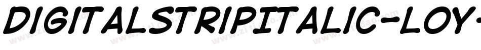 DigitalstripItalic-l0y字体转换