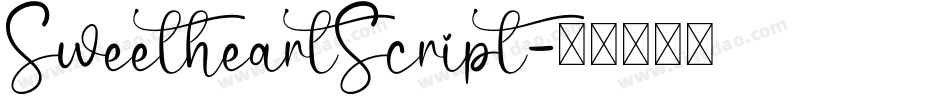 SweetheartScript字体转换