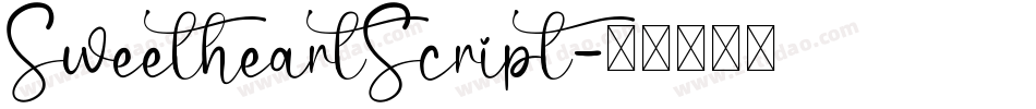 SweetheartScript字体转换