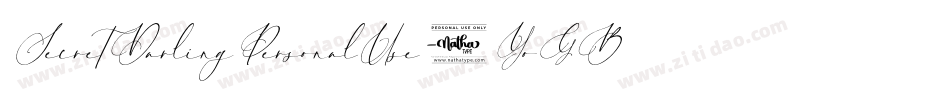 SecretDarlingPersonalUse-9YoGB字体转换