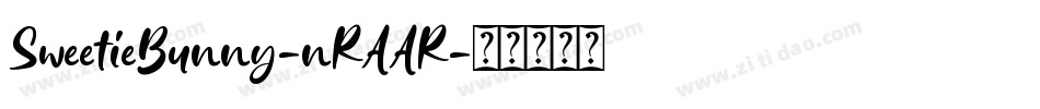 SweetieBunny-nRAAR字体转换