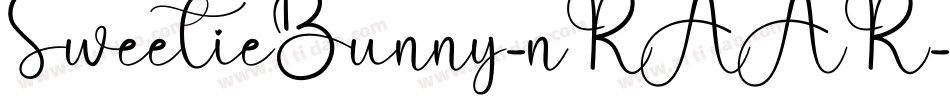SweetieBunny-nRAAR字体转换