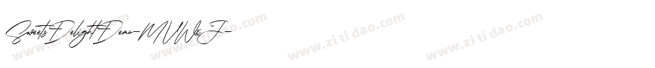 SweetsDelightDemo-MVWxJ字体转换