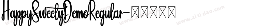 HappySweetyDemoRegular字体转换