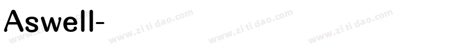 Aswell字体转换