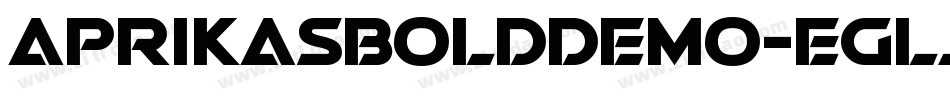 AprikasBoldDemo-Eglj字体转换