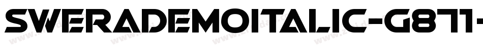 SweraDemoItalic-g871字体转换