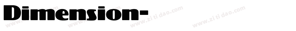 Dimension字体转换