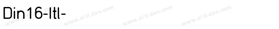 Din16-Itl字体转换