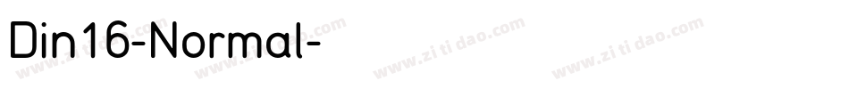 Din16-Normal字体转换