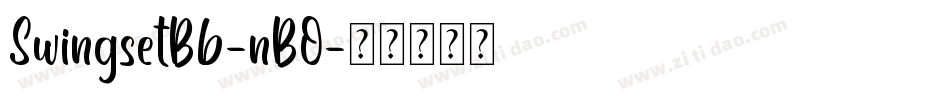 SwingsetBb-nBO字体转换