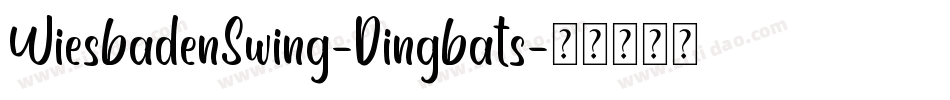 WiesbadenSwing-Dingbats字体转换