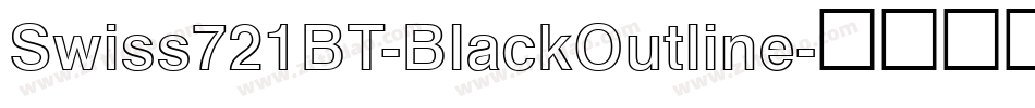 Swiss721BT-BlackOutline字体转换