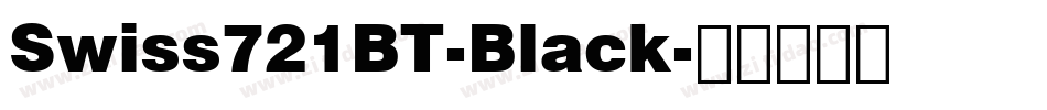 Swiss721BT-Black字体转换