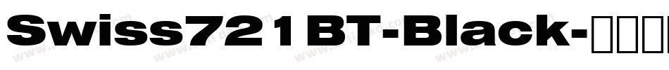 Swiss721BT-Black字体转换
