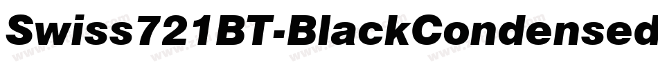 Swiss721BT-BlackCondensedItalic字体转换