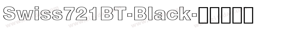 Swiss721BT-Black字体转换