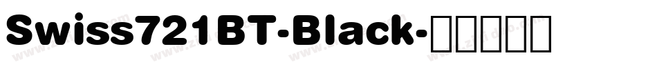 Swiss721BT-Black字体转换
